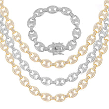 Load image into Gallery viewer, Pig Nose Link Set (Chain + Bracelet)
