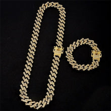 Load image into Gallery viewer, Prong Cuban Link Set (Chain + Bracelet)