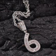 Load image into Gallery viewer, Baguette Number Pendant (+ Free Chain)
