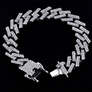 Prong Cuban Link Set (Chain + Bracelet)
